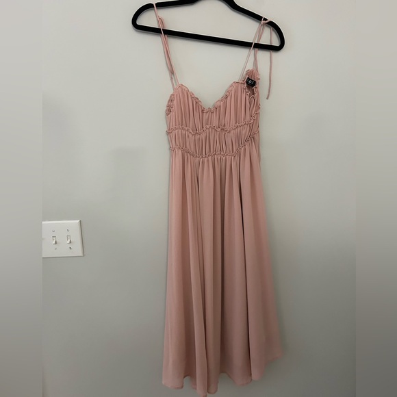 OPT Gigi Light Pink Midi Dress - Picture 2 of 5